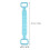 Blue Silicone Shower Brush with Long Strap for Back Scrubbing 2