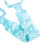 Blue Silicone Shower Brush with Long Strap for Back Scrubbing 4