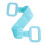 Blue Silicone Shower Brush with Long Strap for Back Scrubbing 9