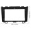 Black ABS Center Console Dashboard Cover Navigation Protector 2
