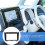 Black ABS Center Console Dashboard Cover Navigation Protector 3