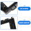 Black ABS Center Console Dashboard Cover Navigation Protector 4