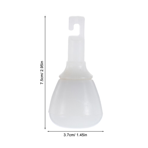 White Plastic Hook Style Cane Tips Replacement for Outdoor Canes 1