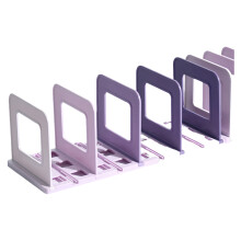 Adjustable Bookends Bookshelfs for Displaying-Gradientpurple 8