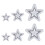 Christmas Ornament Pendants Molds Star Epoxy Casting Mold for 1