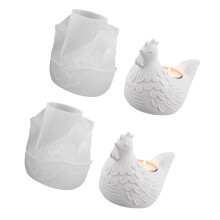 Moule à bougie en Silicone, Figurine de poussin, outil de