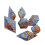 7Pcs Various Shape Dices Different Number of-copper foil blue 1