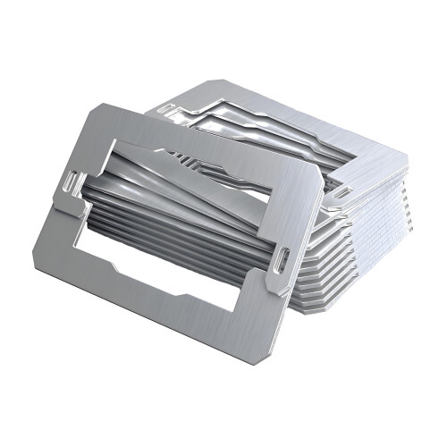 10Pcs Metal Outlet Mounting Plate With 2 Layer-Silver
