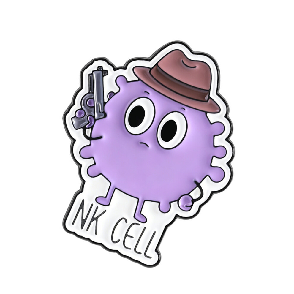Immune Cell Enamel Pin Fun Scientific Themed Lapel-QHXZ5737