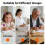 Soft Silicone Pen Grip Writing Grip Writing Aid 10g-orange1 5