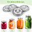 Fermentation Lids for Wide Mouth Mason Jars, 8 Stainless Steel Lids with Date Tracking,  Fermentation Kit 3