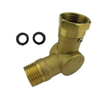 Brass Swivel Hose Connector For Garden Irrigation Car-Gold
