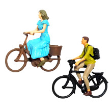 Modèle de cyclisme en résine à l'échelle 1:87, adapté-Costume