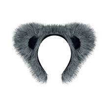1Pc Bear Costumes Cosplay Bear Ears Headbands Tail-Gray ears