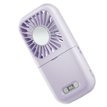 Tragbarer Handventilator. Tragbarer, mit 100-Lila