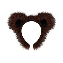 1Pc Kids Bear Costumes Set Bear Ears Headbands Tail-Coffee ears