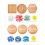 Coaster Set With Assorted Glass Tiles For Adults Creative-Blue 2