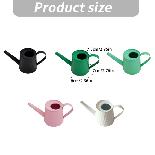 Large Capacity Plant Watering Can Ergonomic Grip Long-Black 2