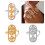 Contemporary Double Tone Loop Rings Adjustable-A18 6 2512238 7