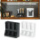 Vertical Cup Storage Rack Save Counter Space Any Room Or-Black 3