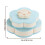 Multi Compartment Rotating Serving Tray With Phone-Pink DU 3