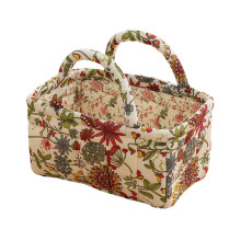 Adorable sac de rangement en coton imprimé, idéal pour les-N2