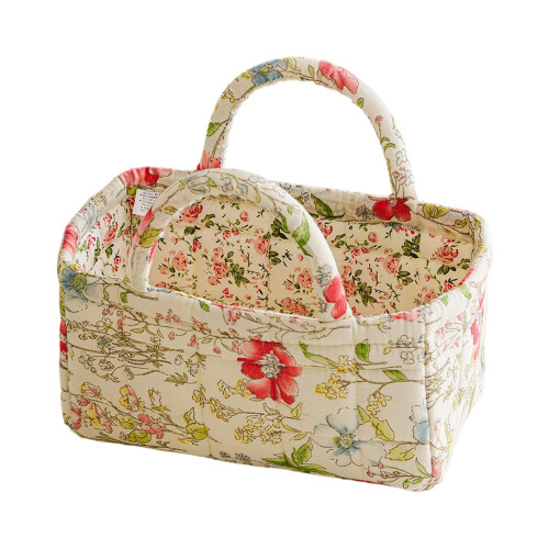 Cotton Fabric Storage Basket Home Organization Bin For-N1