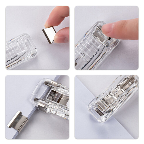 Multifunctionele Papierklem Dispenser Inclusief 8- mistblauw 2