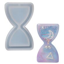 Versatile Silicone Keyring Mold Sand Timer/Drift-Hourglass.