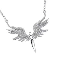 Sierlijke vleugelvormige hanger ketting Fashion Look sleutelbeen