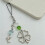 Large Four Leaf Clovers And Dolphin Charm Silver Alloy Keychain 4