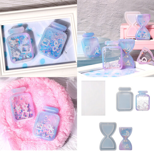Easy To Use Silicone Sand Timer/Drift Bottle Mold For-bottle 2