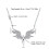 Collier pendentif aile d'ange en alliage élégant, chaîne de 3