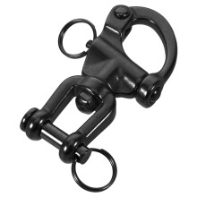 Black Stainless Steel Quick Release Swivel Snap Hook for Boats