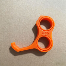 (8*7.8*1.5cm, 橙色) Ergonomic Mobile Phone Grip, Multifunctional Glass Handle for Phone, Stress Relief Fidget Tool All-in-One