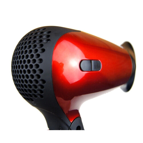 Travel 1200W Hair Dryer Folding Handle Red 2