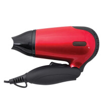 Travel 1200W Hair Dryer Folding Handle Red