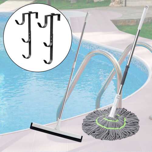 Poolsides Pool Leave Skimmer Net Holder Swimming Pool Poles 2