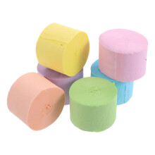 6 Stuks Crepe Streamers Papier Veelzijdige Kleuren Voor Party Decor