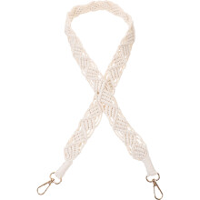 Comfortabele Beige Camera Sling Met Anti-Val Bescherming