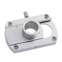 (Silver) Hole 20mm Sme Conversion Arm Phono Arm Base For Vinyl Record Player New-AM