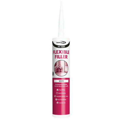 DEC-MATE FLEXIBLE FILLER Quick Drying Interior Decorators Caulk Sealant Bond EU4 1