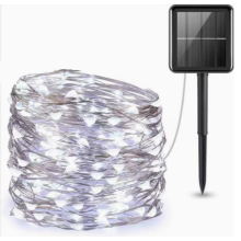 Solar Copper Wire String Lights Outdoor Waterproof IP65 8 Modes Home Use for Garden Christmas Patio Balcony Decoration