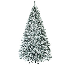 Artificial Christmas Tree, 225cm, Snowy, Metal Stand