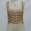 Multi Layer Sparkly Crystal Crop Tank Top for-light gold os 7