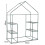Skleník s policemi, PVC kryt, 143 x 73 x 195 cm 2
