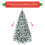 Artificial Christmas Tree, 225cm, Snowy, Metal Stand 4