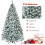 Artificial Christmas Tree, 225cm, Snowy, Metal Stand 5