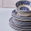 Karaca Old Town 24-Piece Stoneware Dinner Set for 6 People, Blue 5
