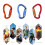 Ergonomic Auto Locking Carabiner for Secure and-Gray Red Head 3